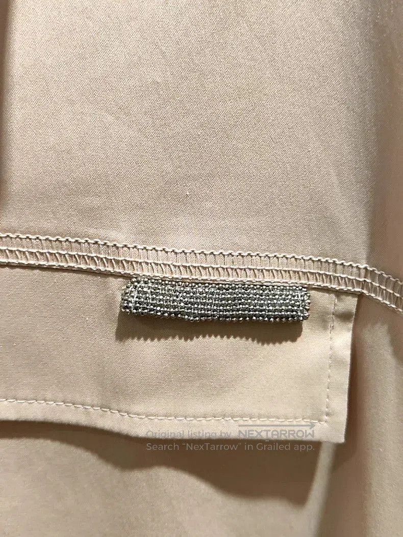Brunello Cucinelli Brunello Cucinelli Beige Button-Up Shirt. Size US M / EU 48-50 / 2 - 2 Thumbnail