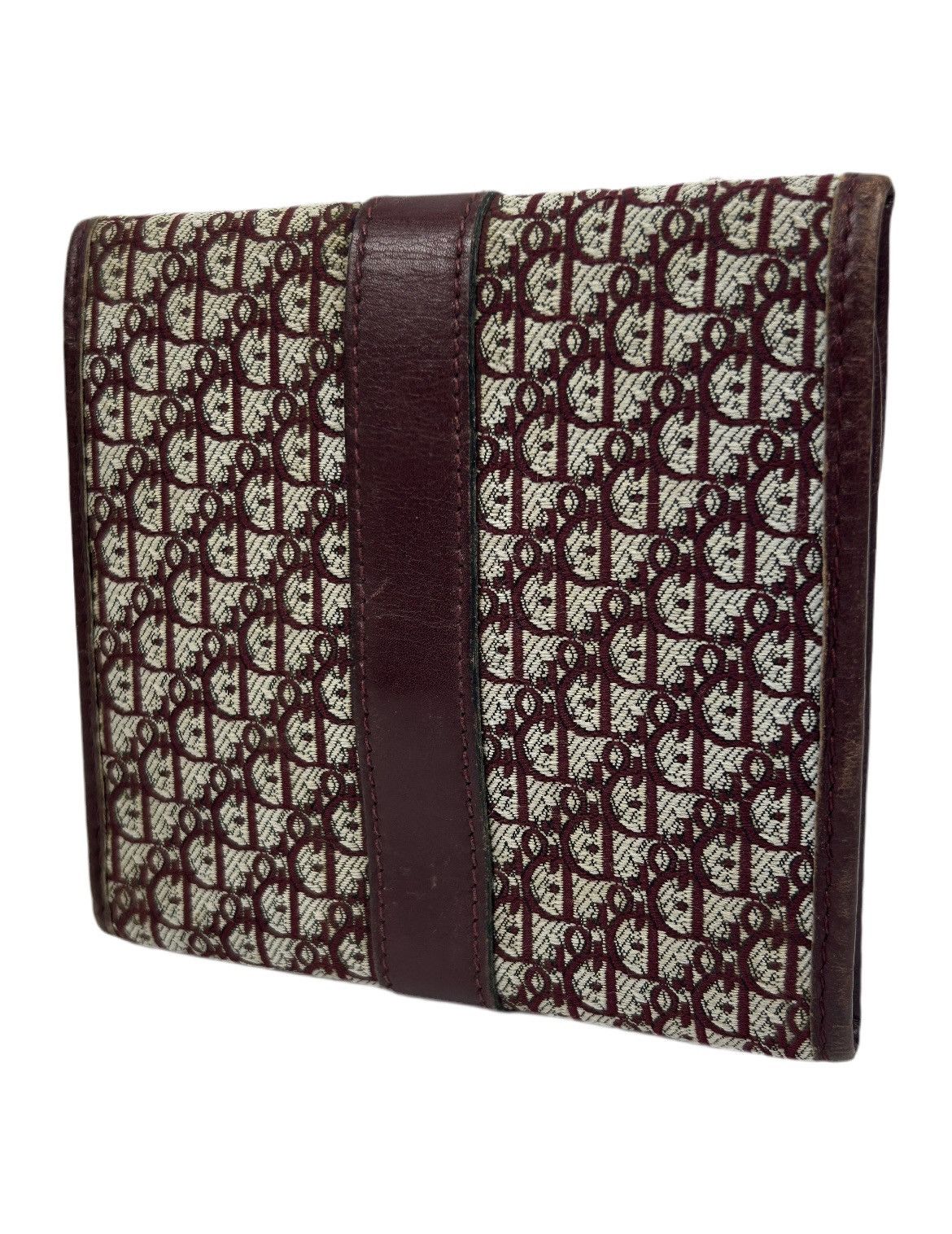Dior Dior Red Trotter Monogram Trifold Wallet Size ONE SIZE - 2 Thumbnail