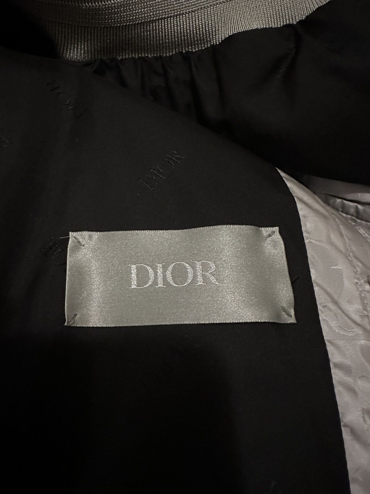 Dior Dior Oblique Bomber Jacket Gray Technical Fabric 52 L Size US L / EU 52-54 / 3 - 10 Thumbnail