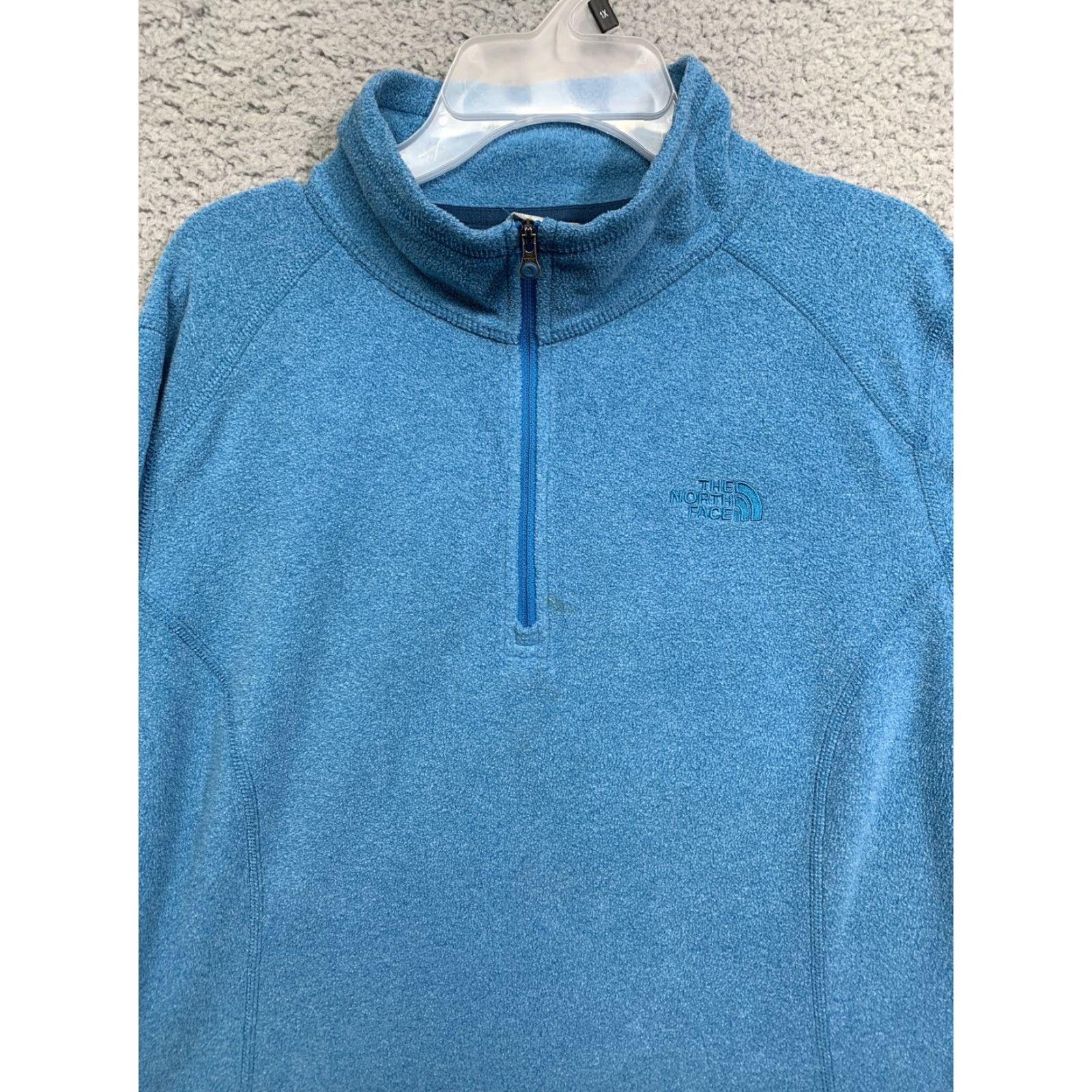 The North Face The North Face Women’s Blue Long Sleeve 1/4 Zip Pullover Sweater L Shirt Womens Blue 1/4 Zip Pullover 90s? Size L / US 10 / IT 46 - 2 Thumbnail