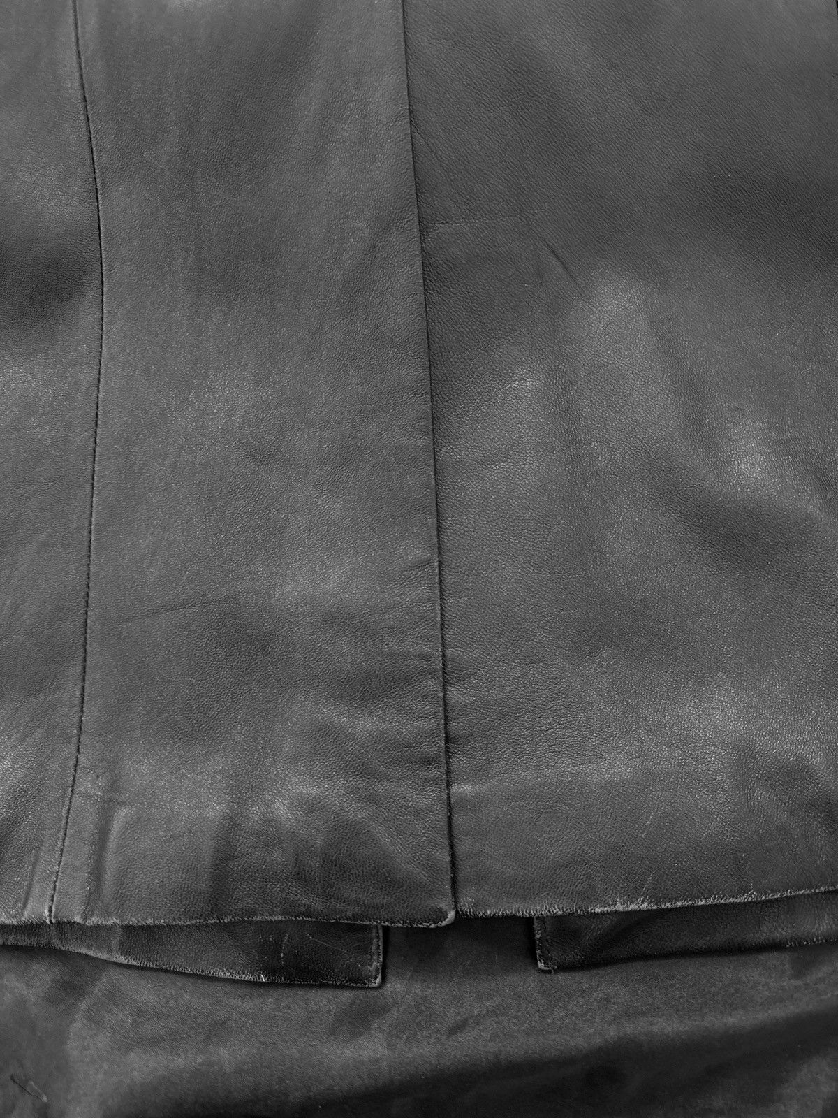 Vintage Iconic super long matrix leather coat Size L / US 10 / IT 46 - 11 Thumbnail