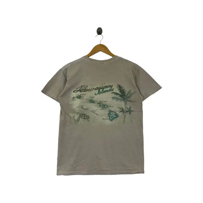 Gildan Vintage HAWAIIAN ISLANDS WAIKIKI Aquarium Maps Tee Shirt Size US S / EU 44-46 / 1 - 4 Thumbnail