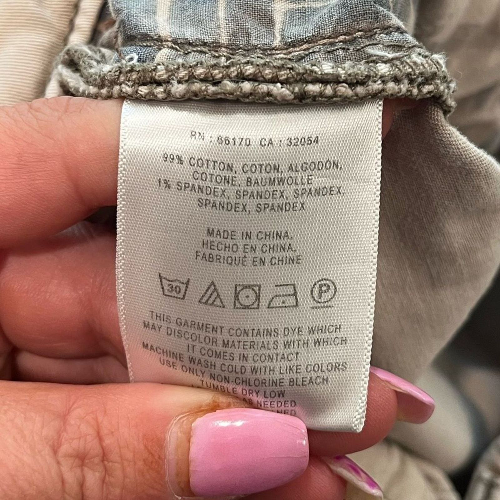 Vintage Anthropologie Pilcro Hyphen Tan Denim Shorts Size 31 Size 31" - 6 Thumbnail