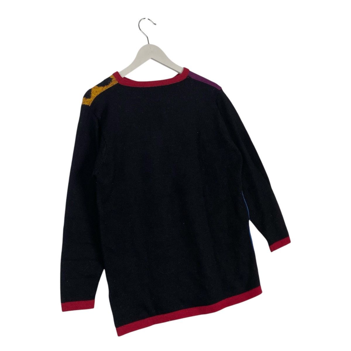 Designer × Vintage Vintage Leopard Rose Print Floral Embroidered Sweater Size M / US 6-8 / IT 42-44 - 7 Thumbnail