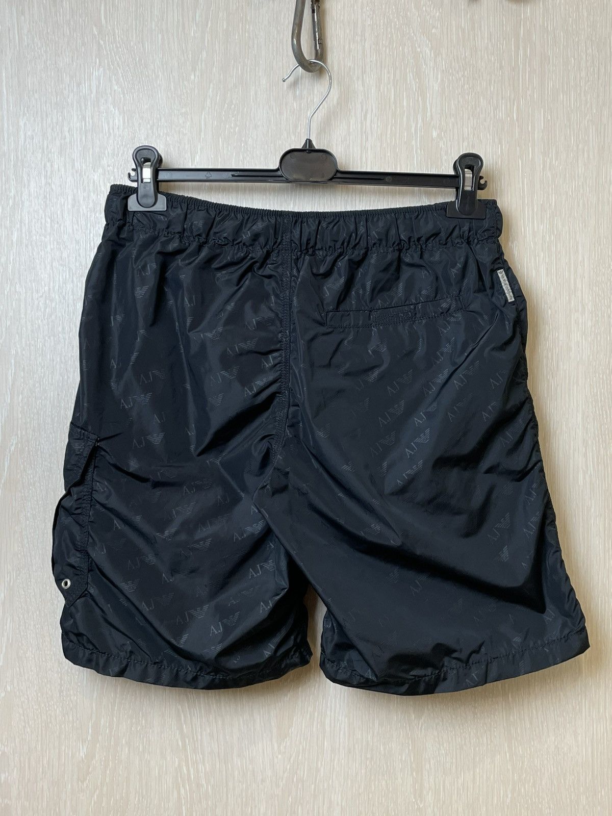 Armani ARMANI JEANS All Over Logo Print Swim Shorts Size US 32 / EU 48 - 6 Thumbnail