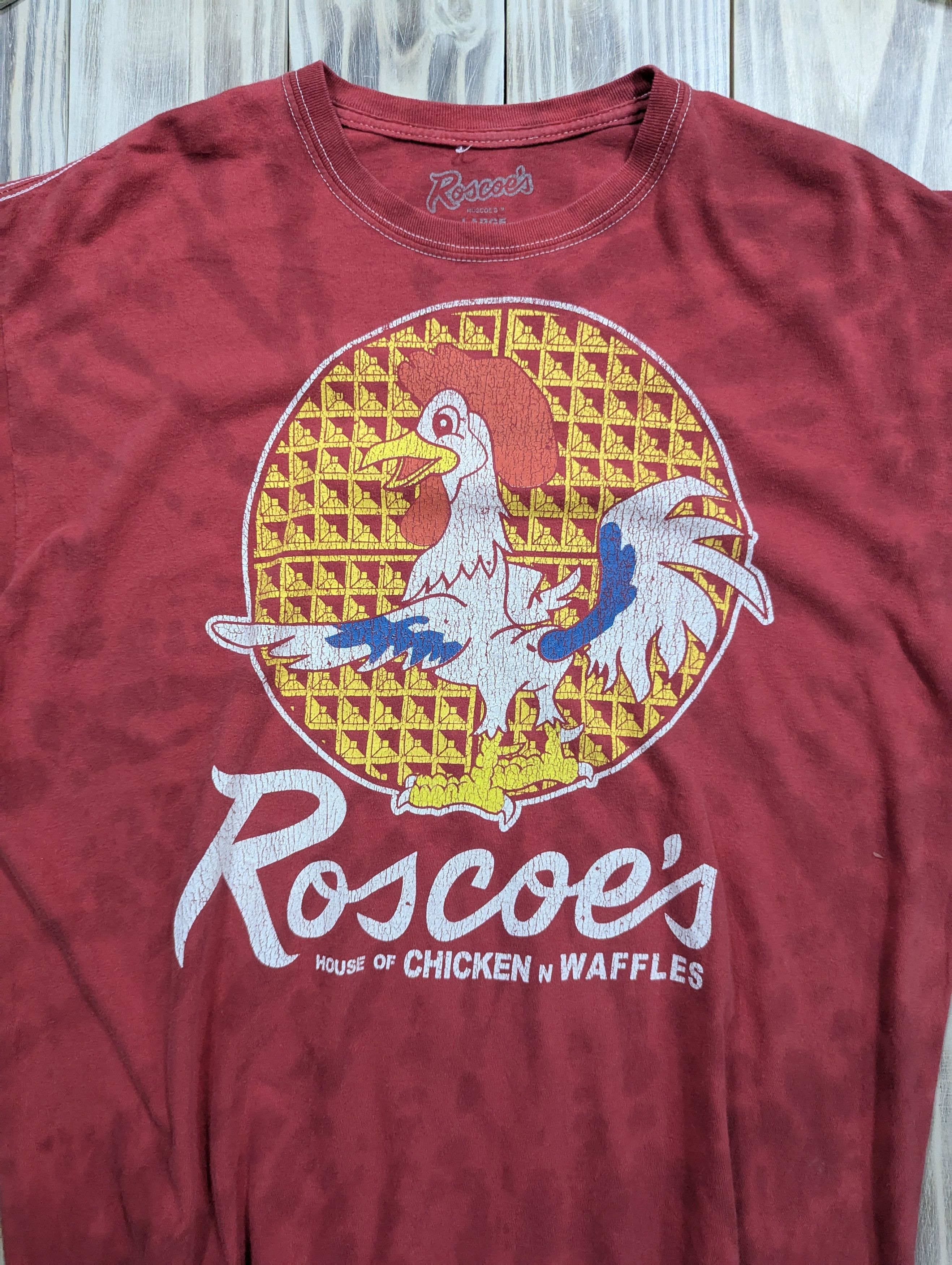 Vintage Roscoe's Chicken and Waffles Merchandise Tie-Dye T-Shirt Size US L / EU 52-54 / 3 - 2 Thumbnail