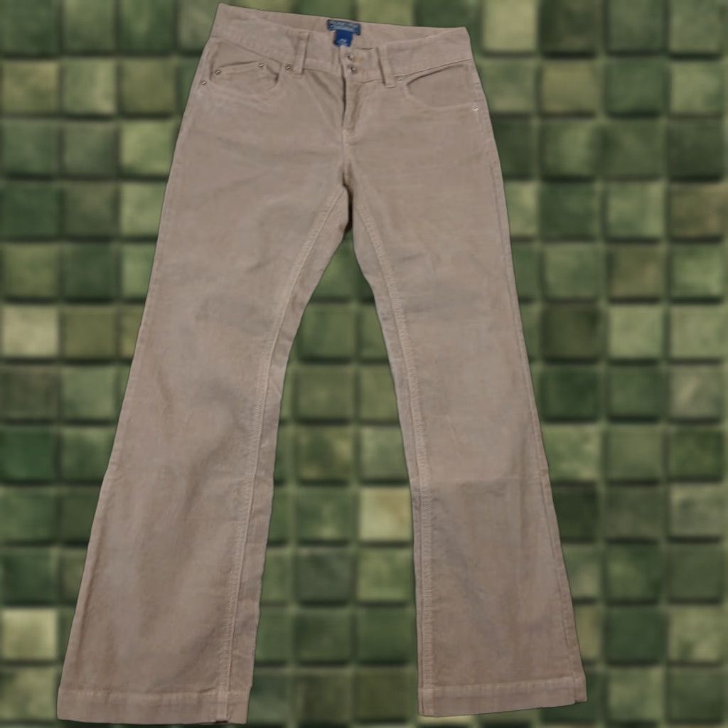 Vintage VINTAGE CHIC Jeans Corduroy 30x30 Regular Womens 4x30 Brown 90s 80s Polo Jeans Bootcut 5-Pocket Design Pattern Solid 100% Cotton Size 27" / US 4 / IT 40 - 1 Thumbnail