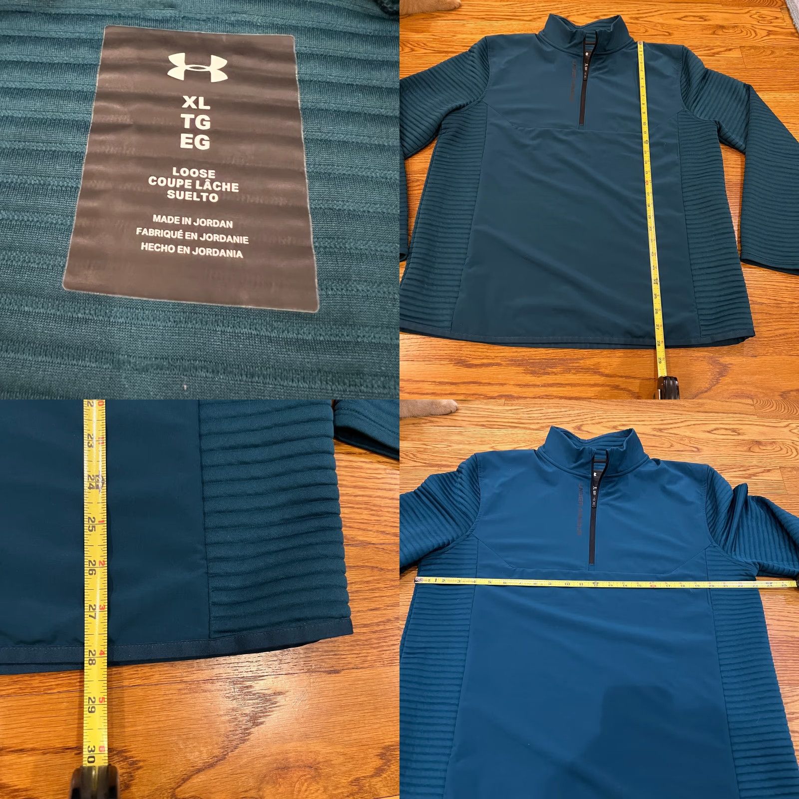 Under Armour Under Armour Men's XL Storm SweaterFleece Quarter Zip Long Sleeve Size XL Cosmic Blue Size US XL / EU 56 / 4 - 8 Thumbnail