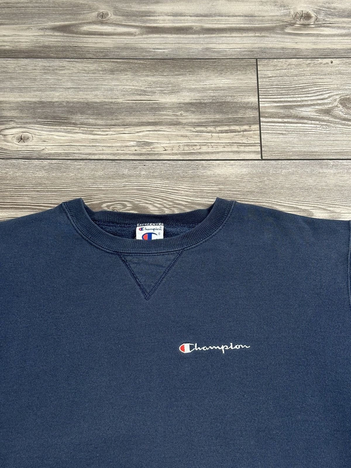 Champion × Vintage Vintage 90’s Champion Script Crewneck Size US L / EU 52-54 / 3 - 2 Thumbnail