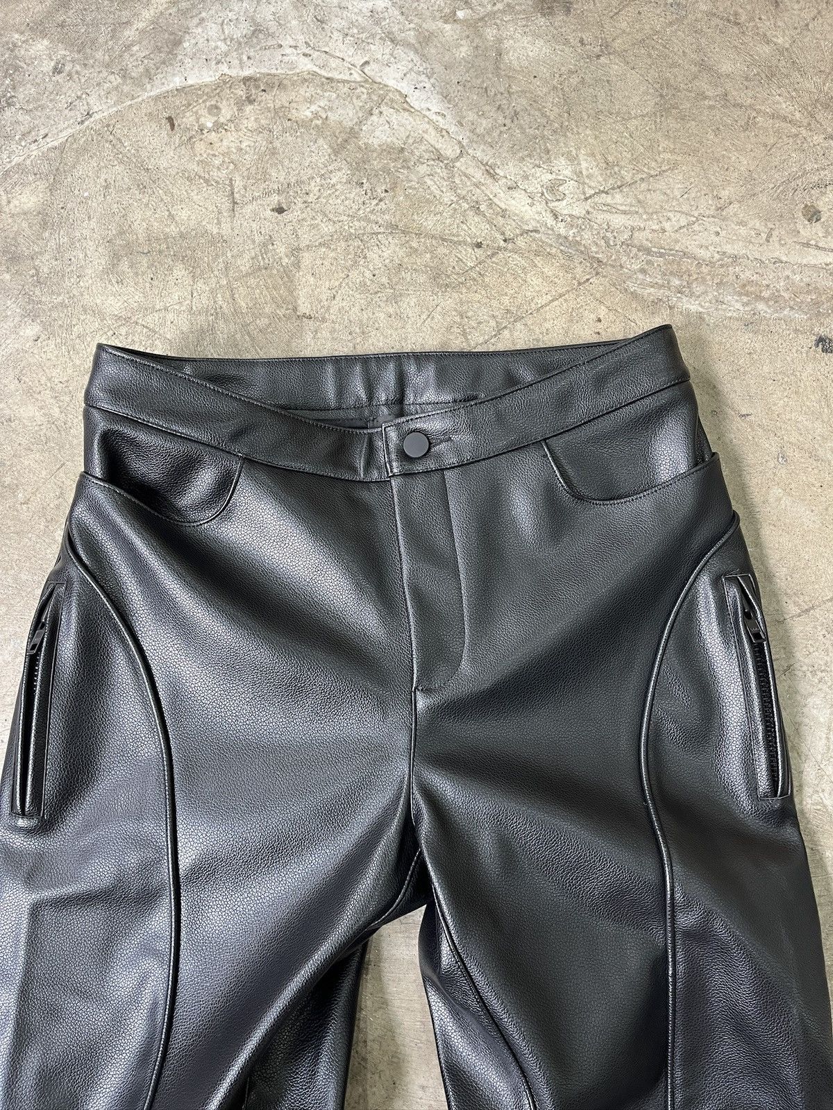 Other KHY Faux Leather Wide Leg Pants (unisex) Size US 31 - 18 Thumbnail