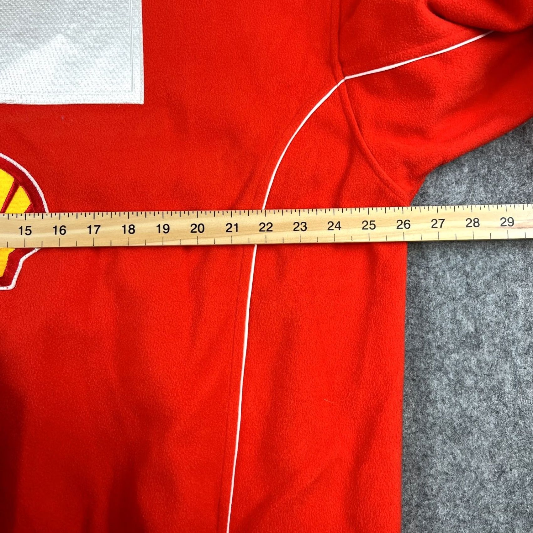 Fila VINTAGE FILA Ferrari Mens Fleece Pullover 1/4 Zip XXL Italy Schumacher Era Scuderia Jumper Red Long Sleeve Logo Pocket 2XL Mens Size US XXL / EU 58 / 5 - 3 Thumbnail