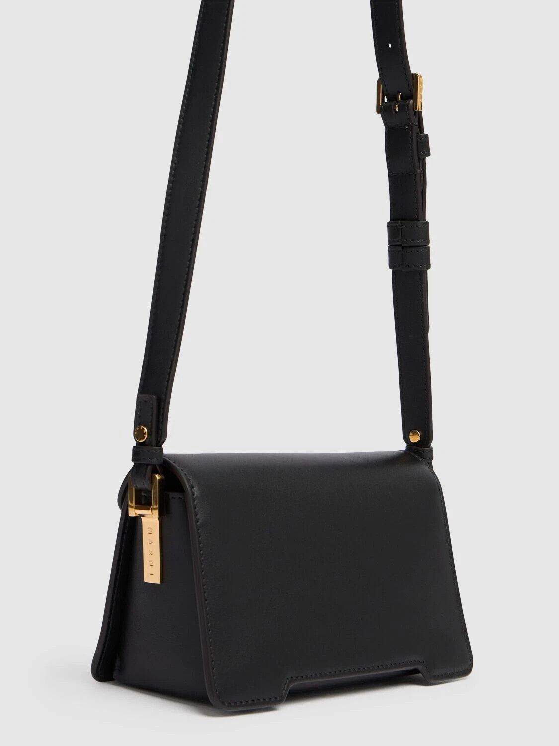 Marni MARNI Trunkaroo Mini Black Leather Shoulder Bag New Size ONE SIZE - 3 Thumbnail