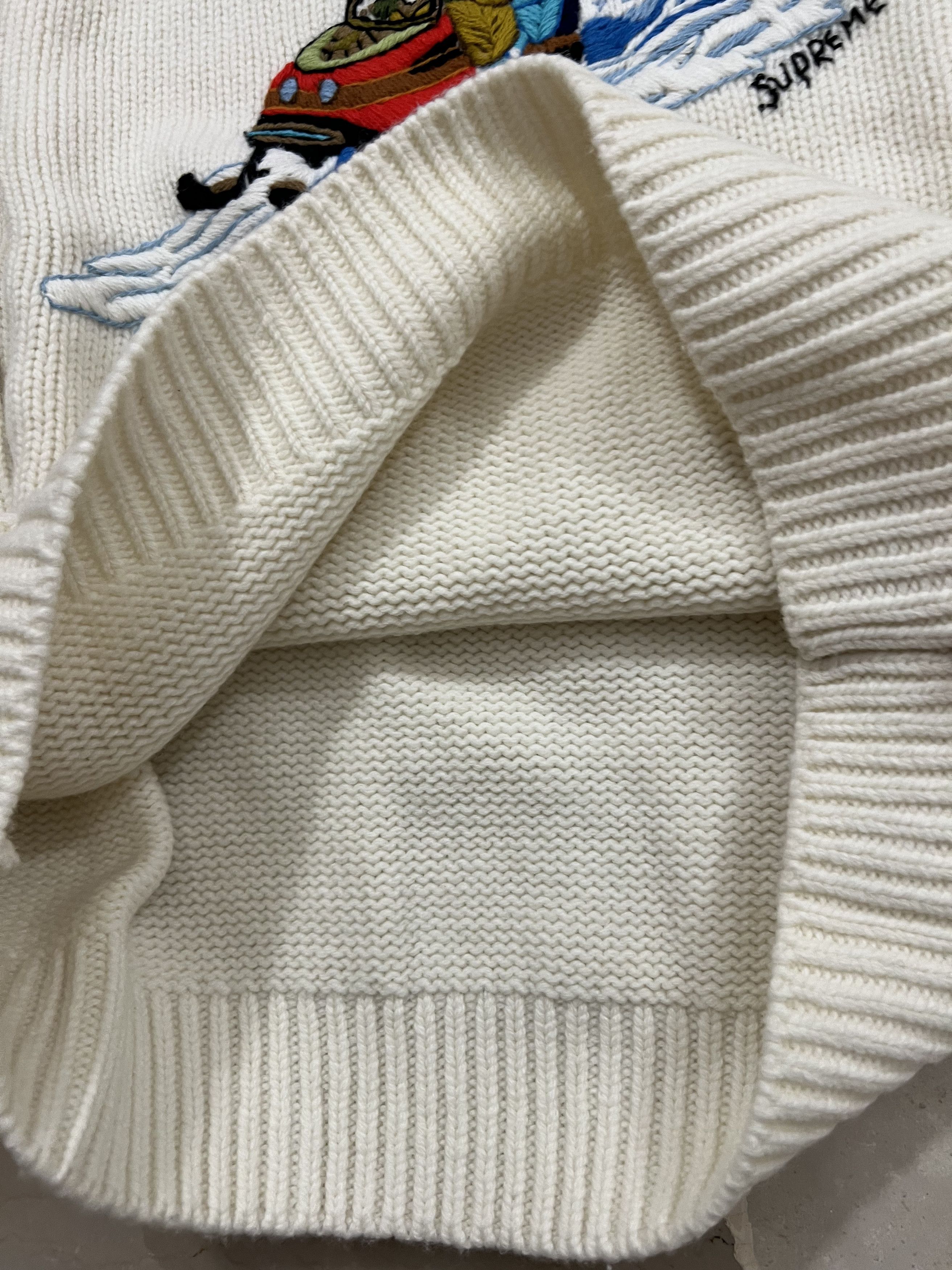Supreme Supreme Snowmobile Sweater crewneck cross knit wear xmas Size US L / EU 52-54 / 3 - 11 Thumbnail