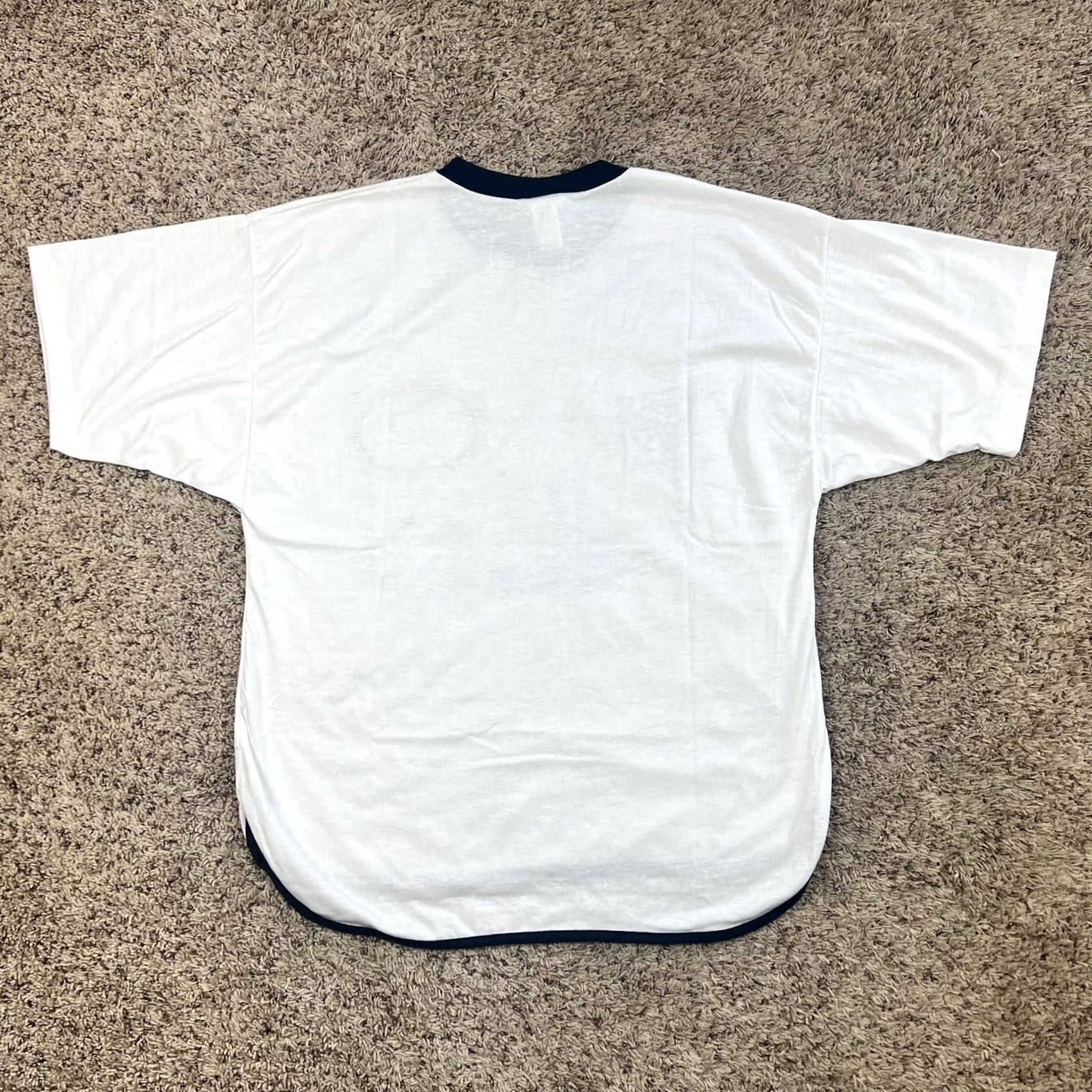 Nautica VINTAGE Nautical Sail Boat Puff Print Graphic Shirt M White 50/50 USA 90s Unisex Adults Mens Womens Size US M / EU 48-50 / 2 - 3 Thumbnail