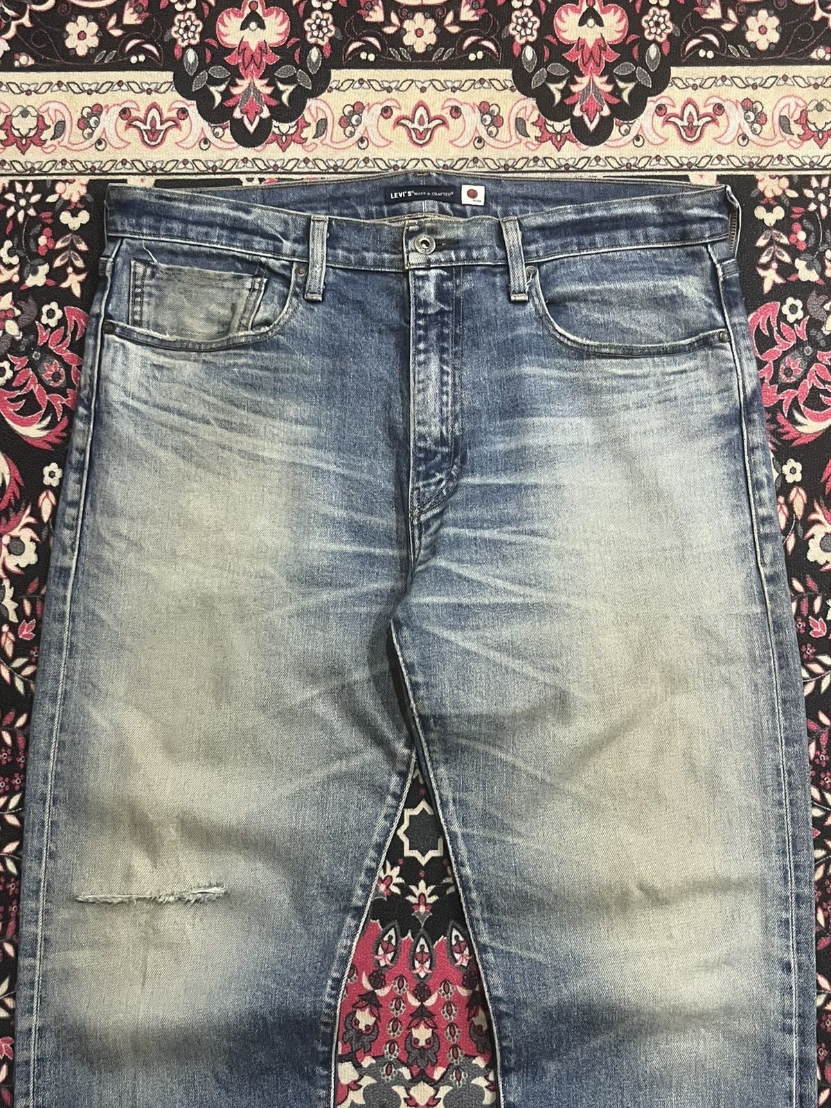 Levi's Made & Crafted Vintage Levi’s Made & Crafted Big E 502 Taper Selvedge Jeans Size US 36 / EU 52 - 4 Thumbnail