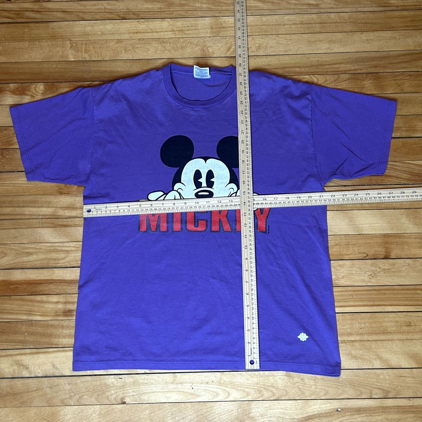 Disney Vintage 90s Purple Mickey Mouse T-Shirt Medium Size US M / EU 48-50 / 2 - 2 Thumbnail