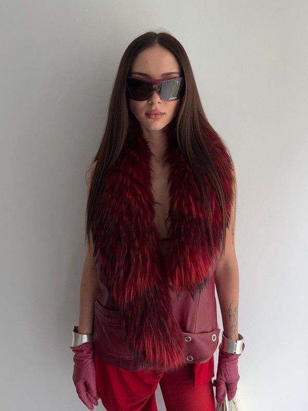 Vintage Fur jacket real leather and real fur Size L / US 10 / IT 46 - 4 Thumbnail