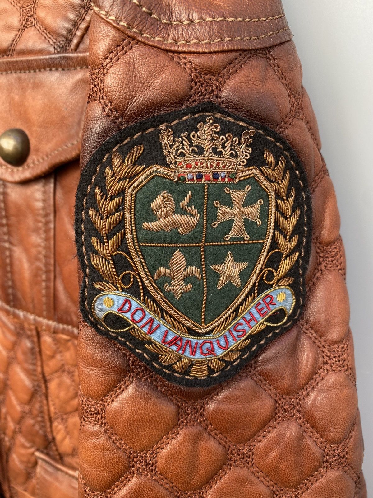 Other Don Vanquisher- Multi Zip Quilted Leather Jacket Size US S / EU 44-46 / 1 - 13 Thumbnail