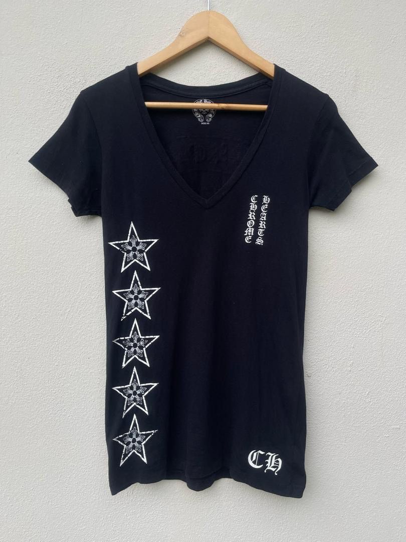 Chrome Hearts Chrome Hearts T-Bar Scroll Star Logo Tee Size US XS / EU 42 / 0 - 1 Thumbnail