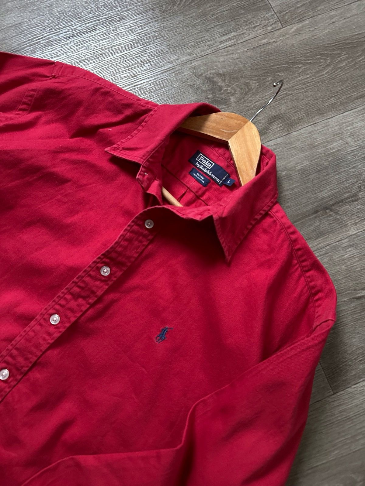 Polo Ralph Lauren 🫧POLO RALPH LAUREN COTTON SHIRT BUTTON UP VINTAGE Size US L / EU 52-54 / 3 - 3 Thumbnail