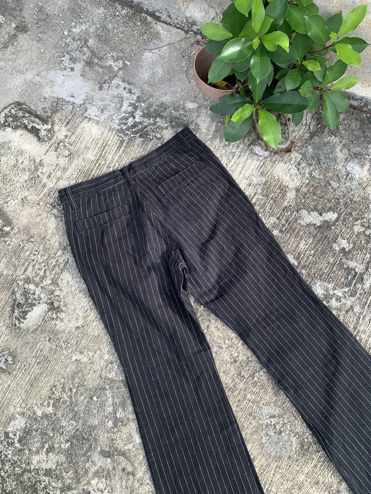 If Six Was Nine × Le Grande Bleu (L.G.B.) × Tornado Mart Flare Asm atelier sab men stripe bootcut jeans Size US 30 / EU 46 - 10 Thumbnail