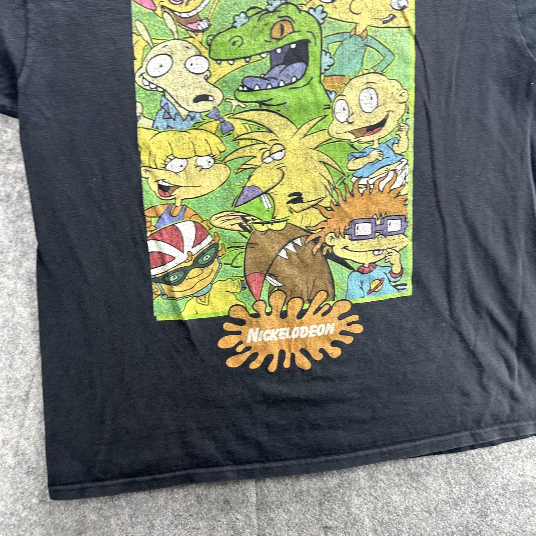 Nickelodeon VINTAGE Nickelodeon Men's T-Shirt Large Cartoon 90s Retro Rugrats Hey Arnold Rocko Graphic Tee Size US L / EU 52-54 / 3 - 5 Thumbnail