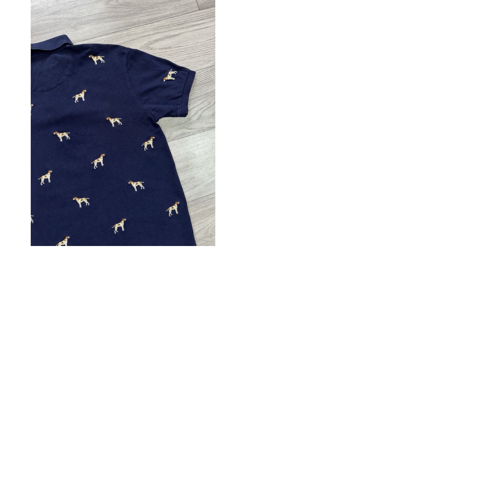 Polo Ralph Lauren VINTAGE Polo Ralph Lauren Custom Fit Embroidered Dog Navy Blue Polo Men's M Size US M / EU 48-50 / 2 - 10 Thumbnail