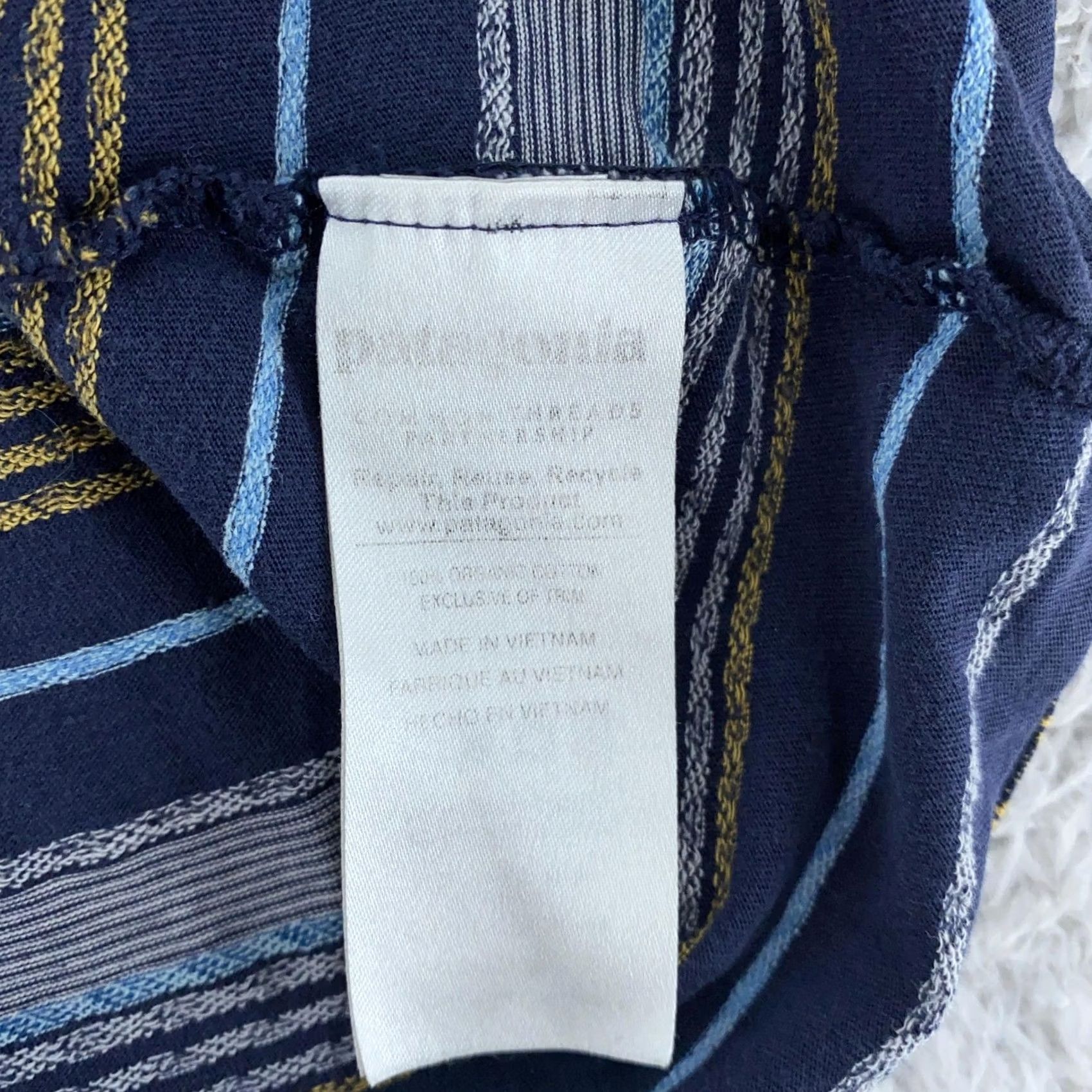 Patagonia Patagonia Shirt Mens S Small Blue Striped Cotton Short Sleeve Tee Size US S / EU 44-46 / 1 - 8 Thumbnail