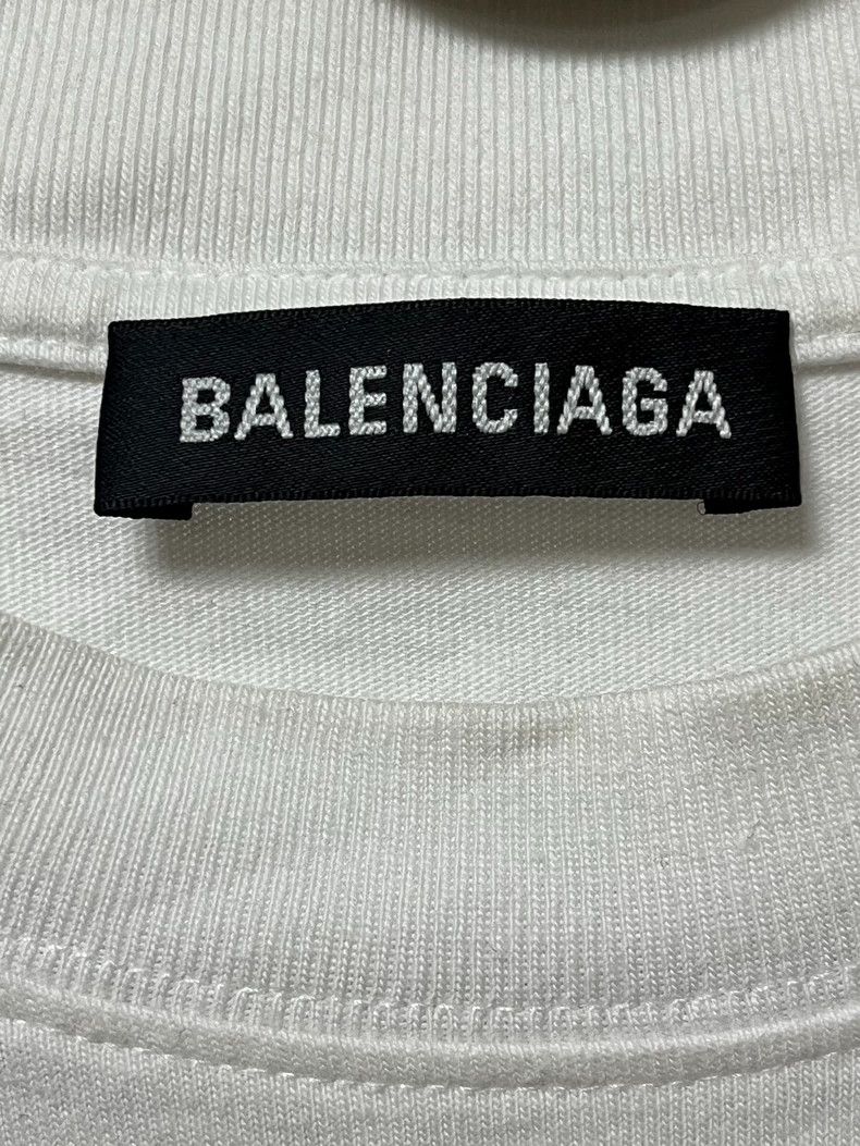 Balenciaga Balenciaga White portrait band short sleeve Size US XS / EU 42 / 0 - 4 Thumbnail