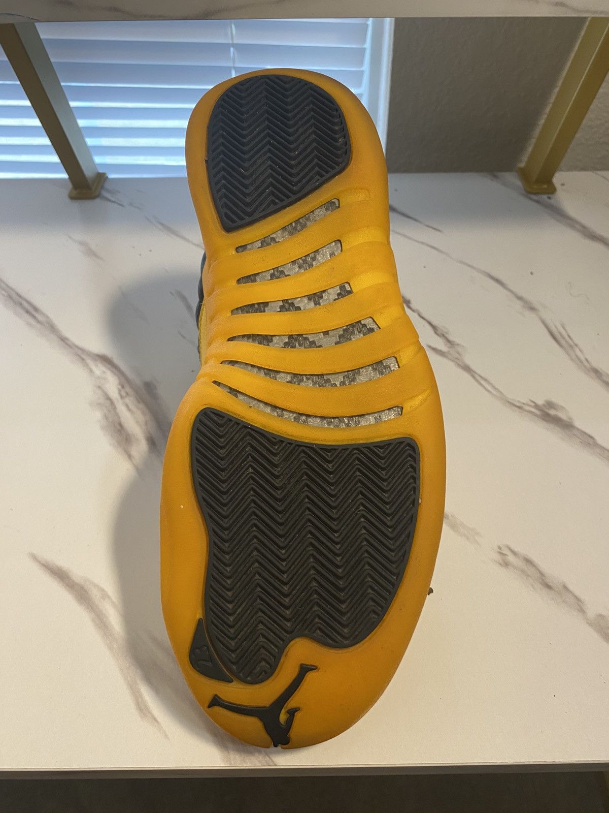 Jordan Brand Jordan 12 Retro Black University Gold Size US 8.5 / EU 41-42 - 5 Thumbnail