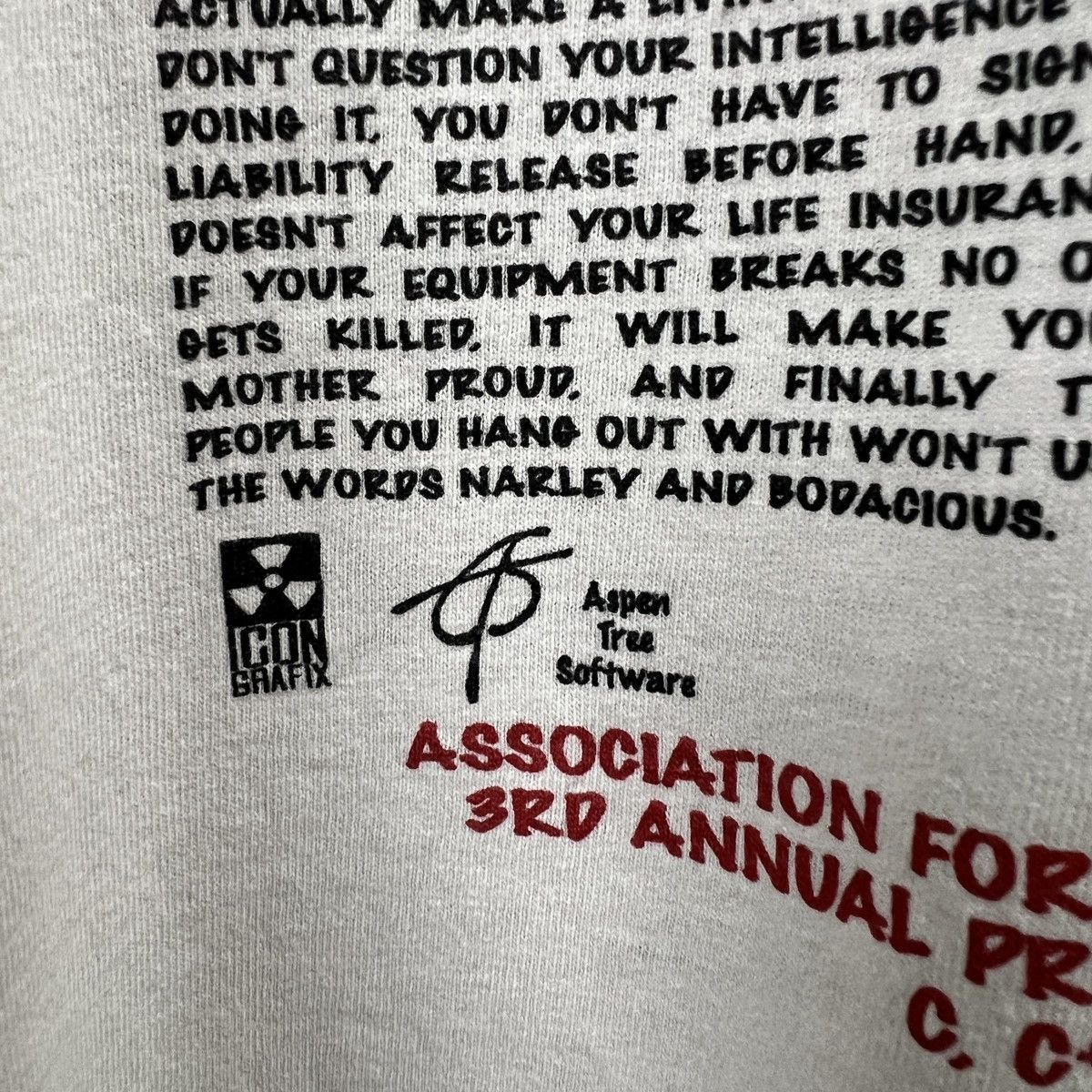 Microsoft VTG WHY COMPUTER BETTEN THAN SOFTWARE TEE SINGLE STITCH Size US XL / EU 56 / 4 - 6 Thumbnail