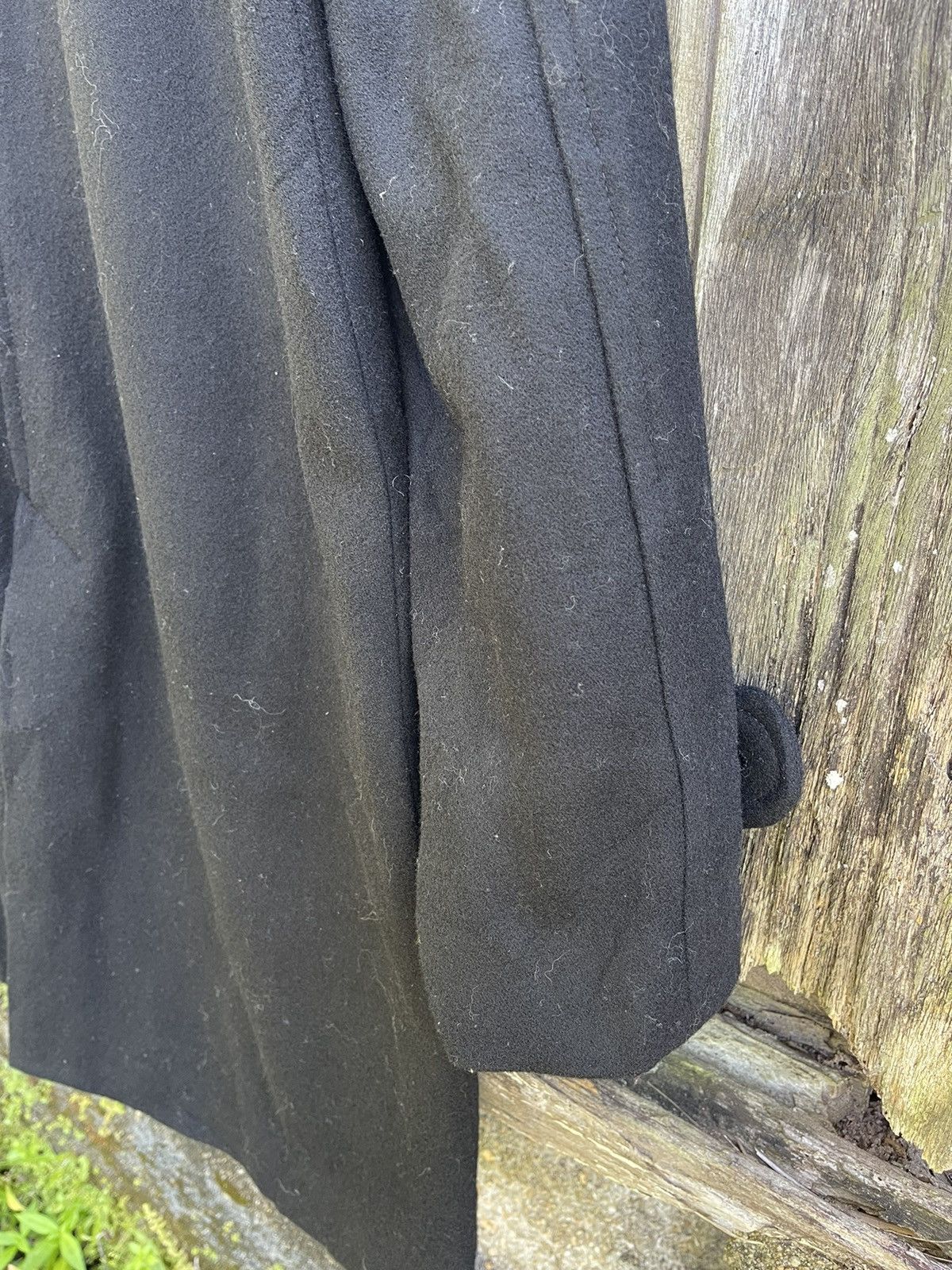 Designer II MK Mikhel Klein Paris Black Wool Blend Coat Size M / US 6-8 / IT 42-44 - 16 Thumbnail