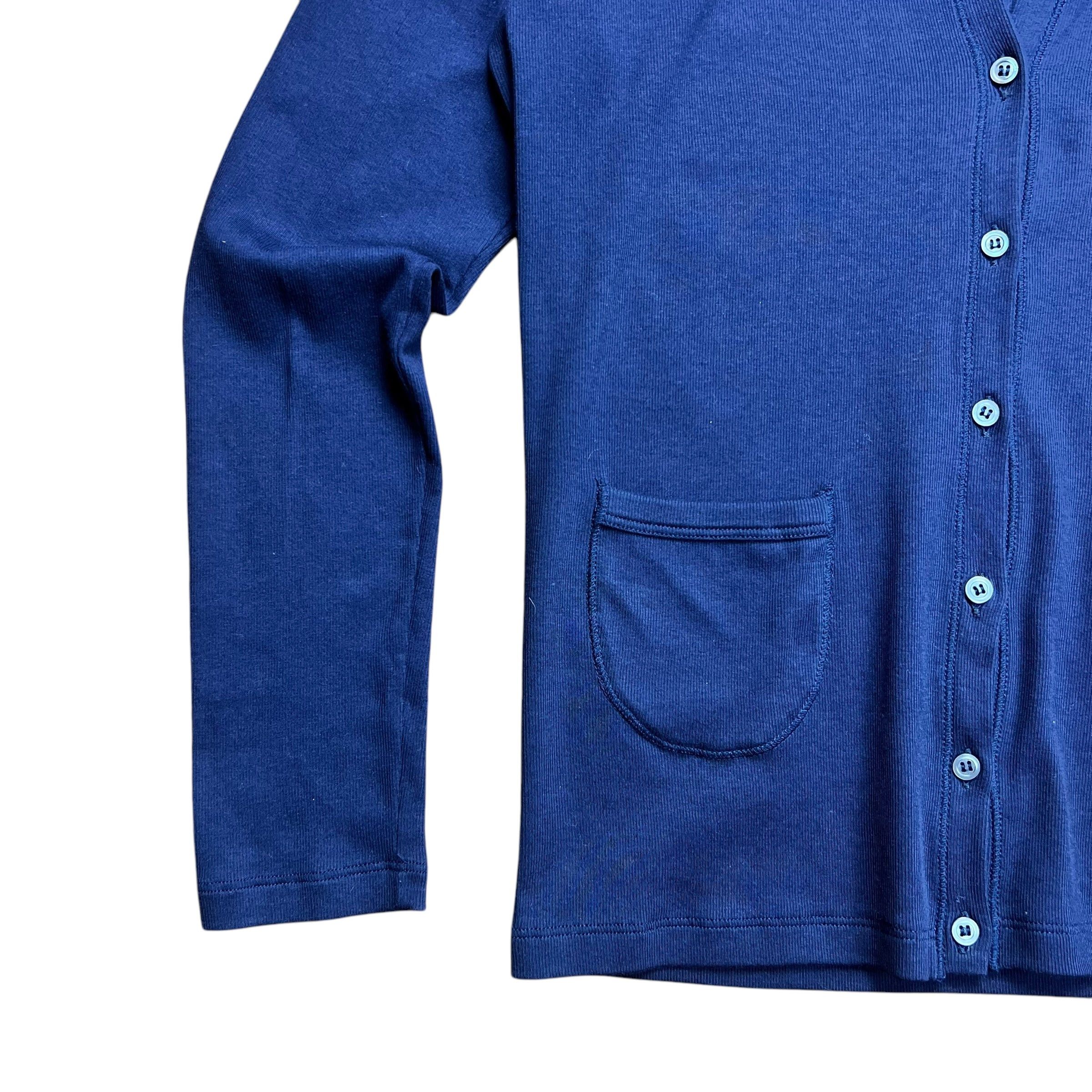 Fabiana Filippi Fabiana Filippi Navy Button-up Cardigan - L Size L / US 10 / IT 46 - 2 Thumbnail