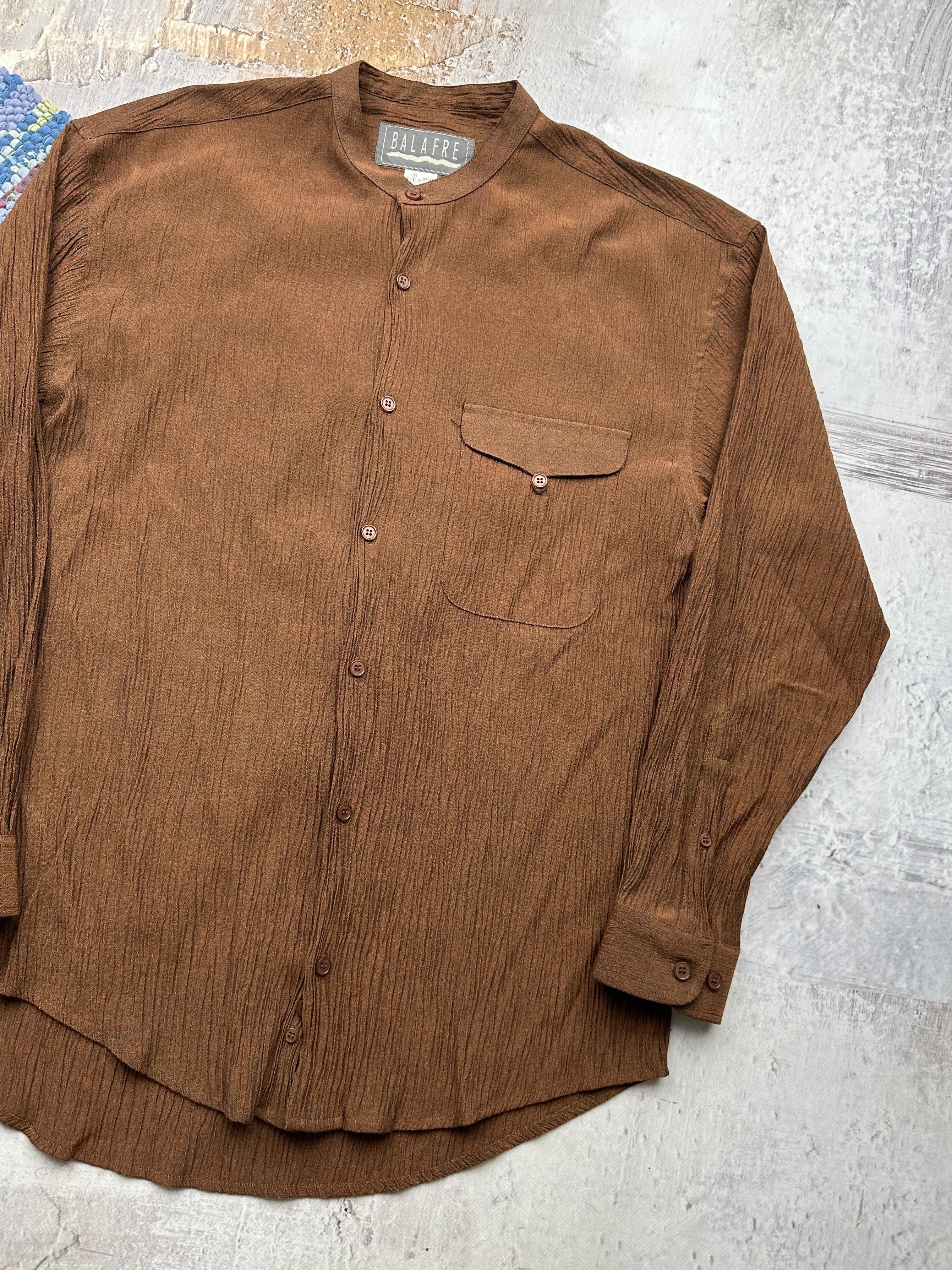 Vintage Vintage Pleated Shirt A507(56) Size US S / EU 44-46 / 1 - 3 Thumbnail
