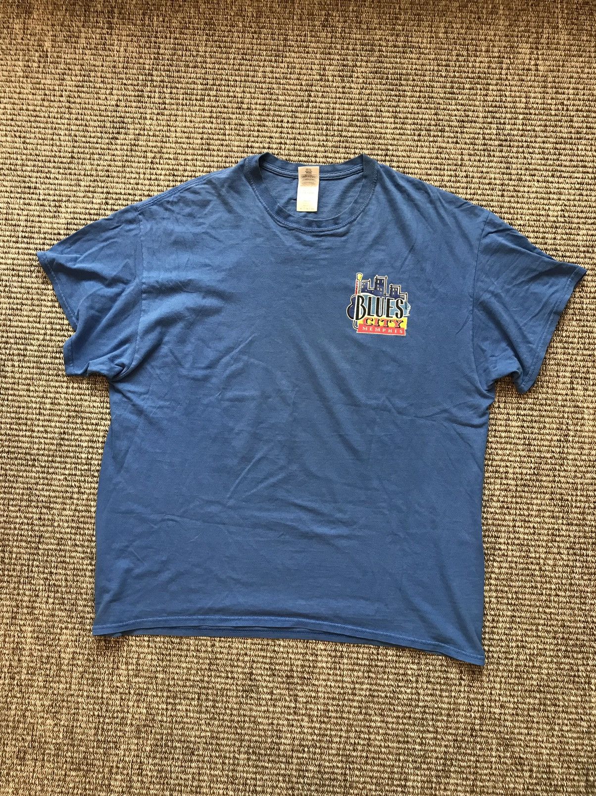 Vintage Vintage Tshirt Blues City Memphis Size US XL / EU 56 / 4 - 2 Thumbnail