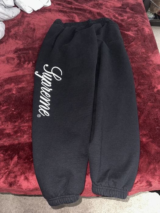 Supreme Supreme raised script sweatpants | Grailed