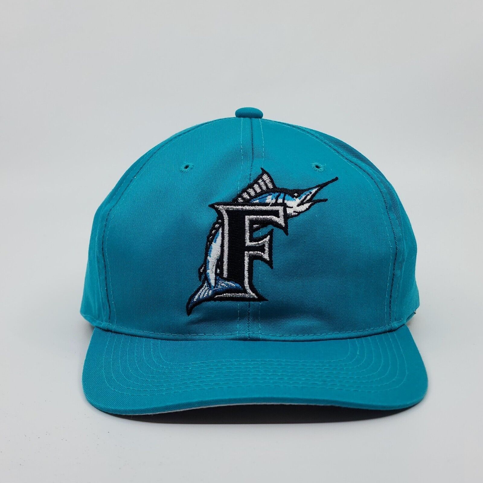 Vintage Vintage Florida Marlins MLB Logo Snapback Baseball Hat Size ONE SIZE - 1 Thumbnail