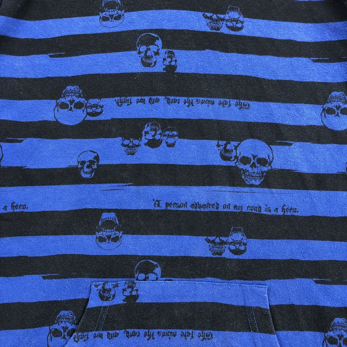 If Six Was Nine × Japanese Brand 2000s DigDeep Striped Skulls FullPrint Goa Lgb Zipper Hoodie Size US M / EU 48-50 / 2 - 7 Thumbnail