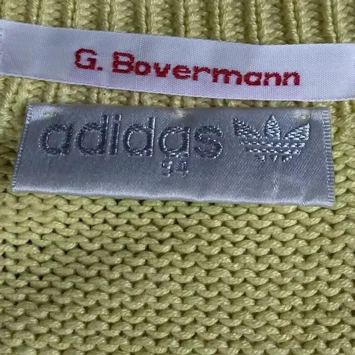 Adidas × Vintage Cardigan Sweater Adidas Vintage Originals Size 54 yellow Size US L / EU 52-54 / 3 - 4 Thumbnail