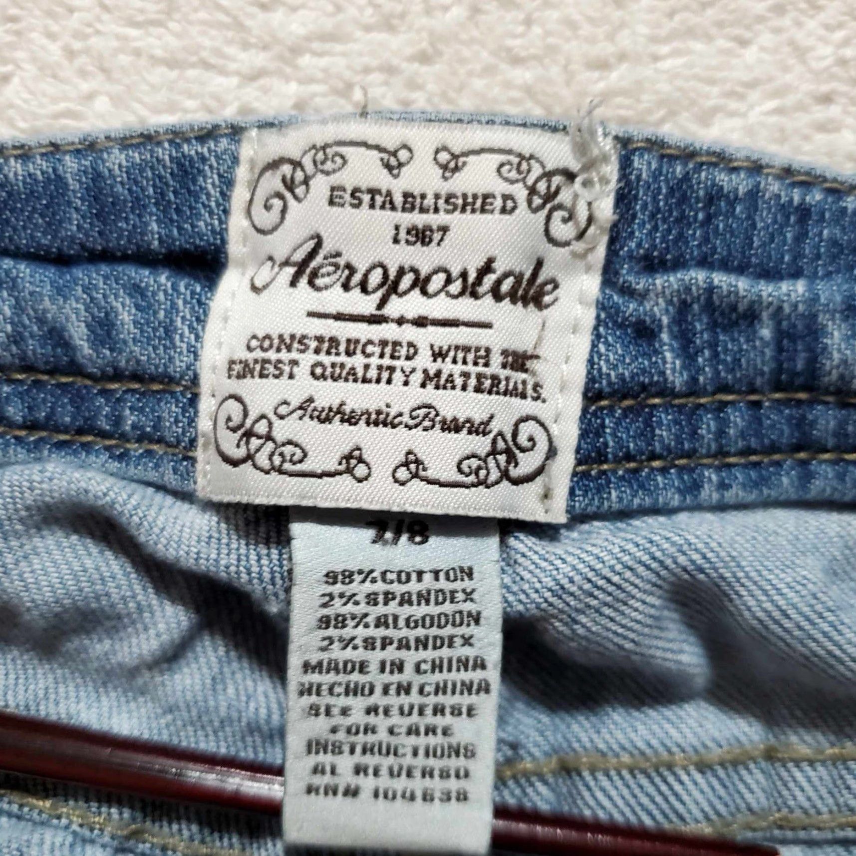 American Eagle Outfitters American Eagle Womens Capri Jeans 7/8 Stretch Color Blue Size 7/8 Jeans Womens Capris Size 28" / US 6 / IT 42 - 2 Thumbnail