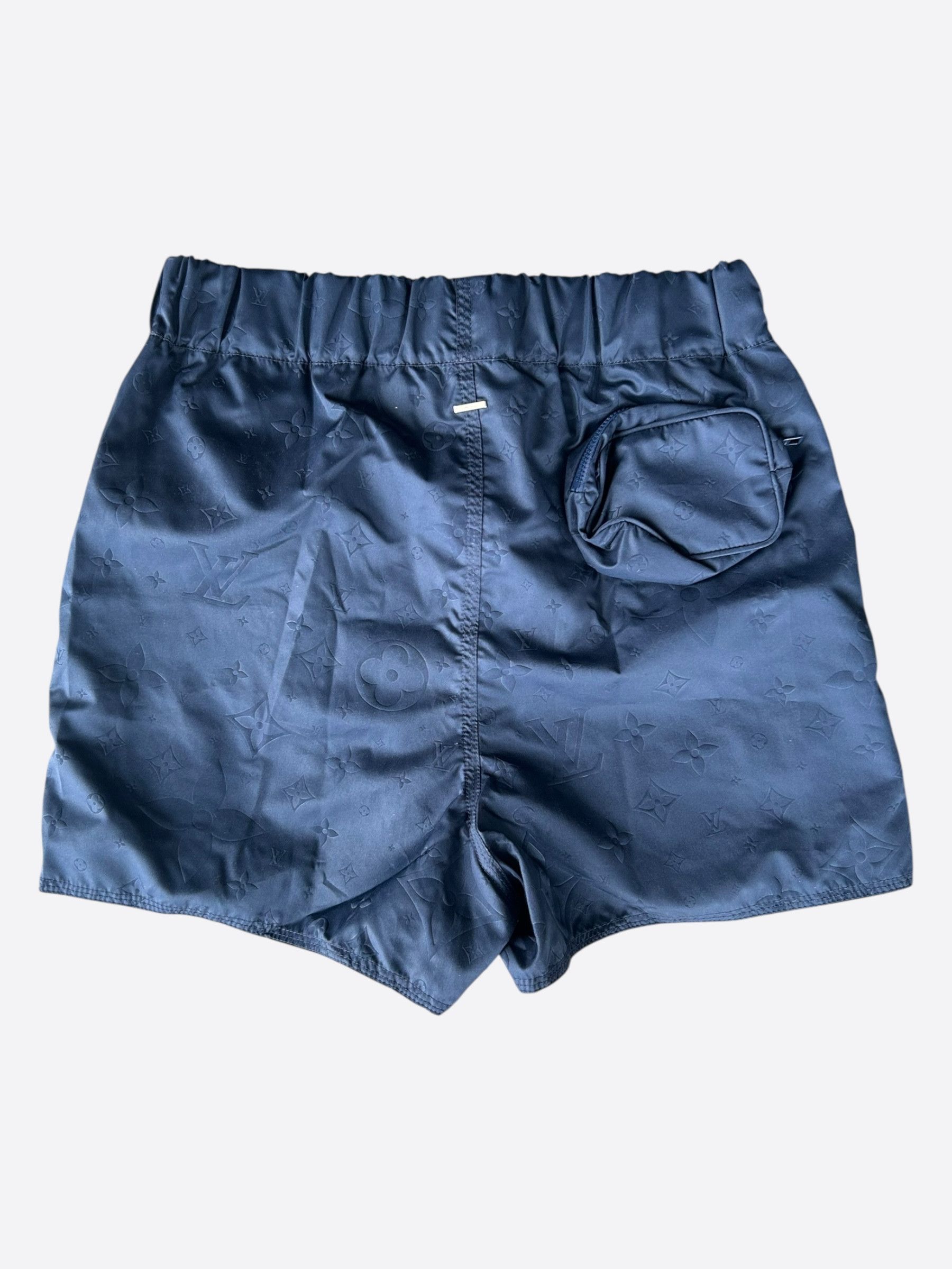 Louis Vuitton Louis Vuitton Navy Monogram Swim Shorts Size US 28 / EU 44 - 2 Thumbnail