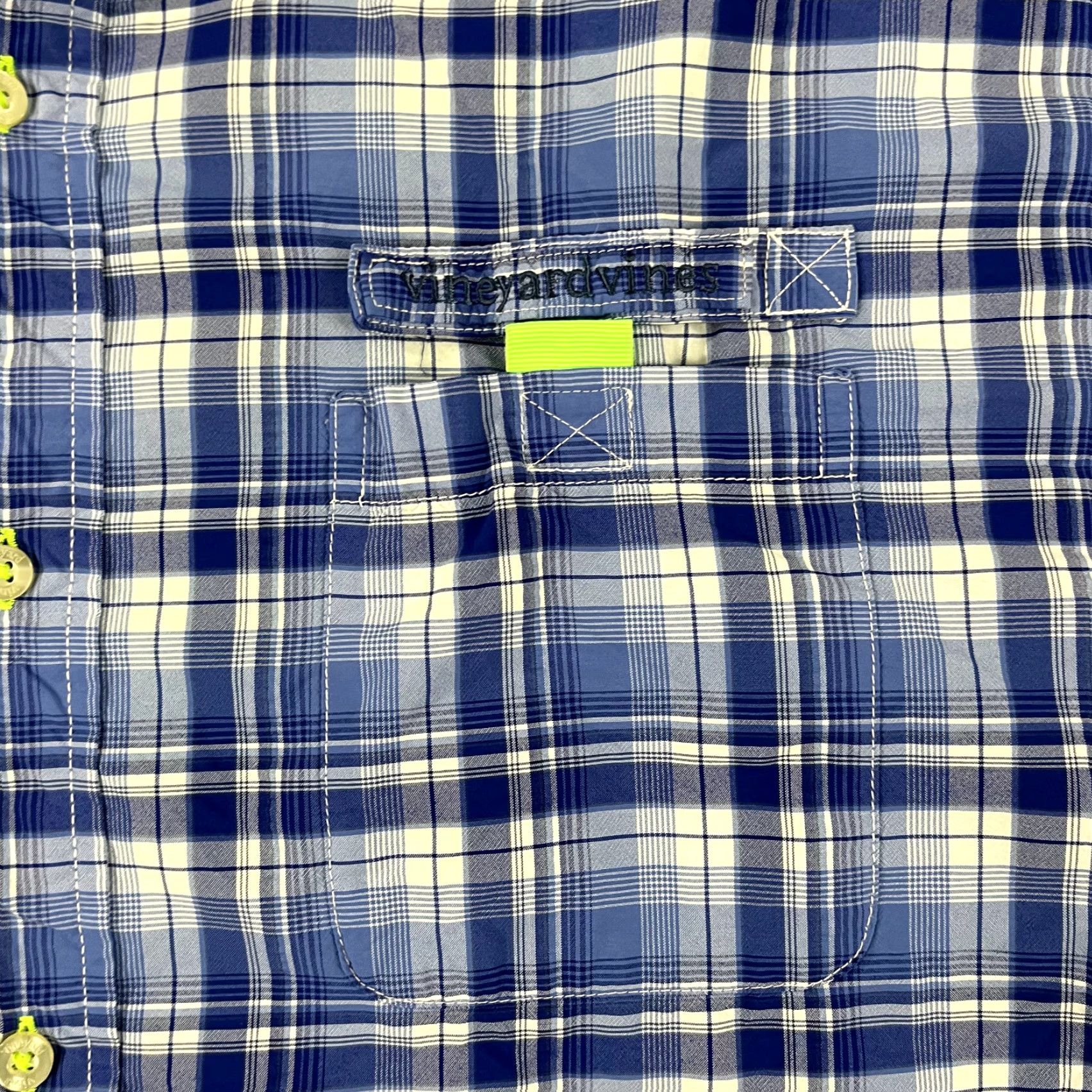 Vineyard Vines VINEYARD VINES Harbor Shirt Mens Large Plaid Nylon Performance Fishing Vented Shirt Size US L / EU 52-54 / 3 - 2 Thumbnail