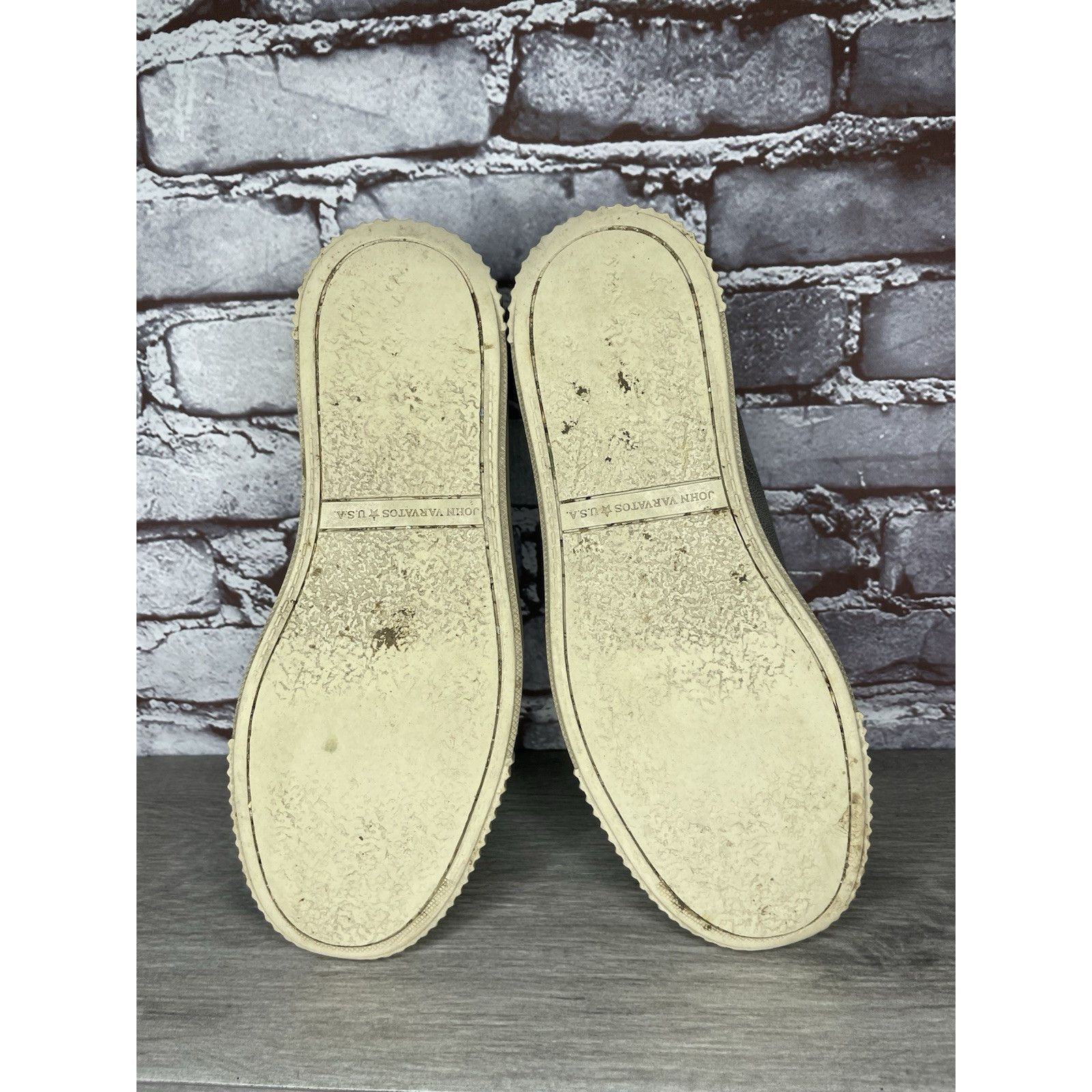 John Varvatos John Varvatos USA Gray Leather Casual Low Top Sneakers Shoes Size US 7.5 / EU 40-41 - 14 Thumbnail