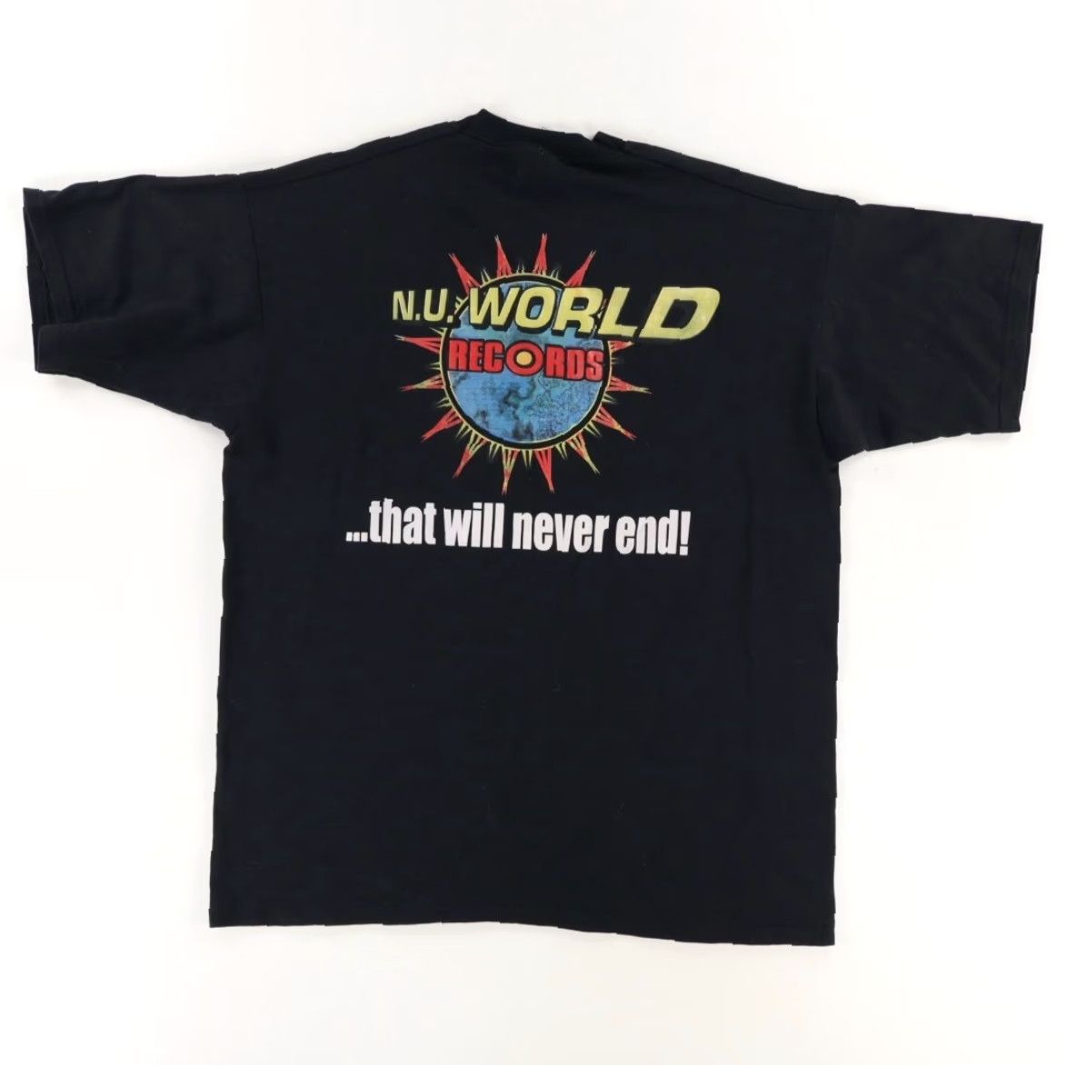 Fruit Of The Loom Fruit of the Loom NU World Records Black T-Shirt Men's XL Shirt Size US XL / EU 56 / 4 - 4 Thumbnail