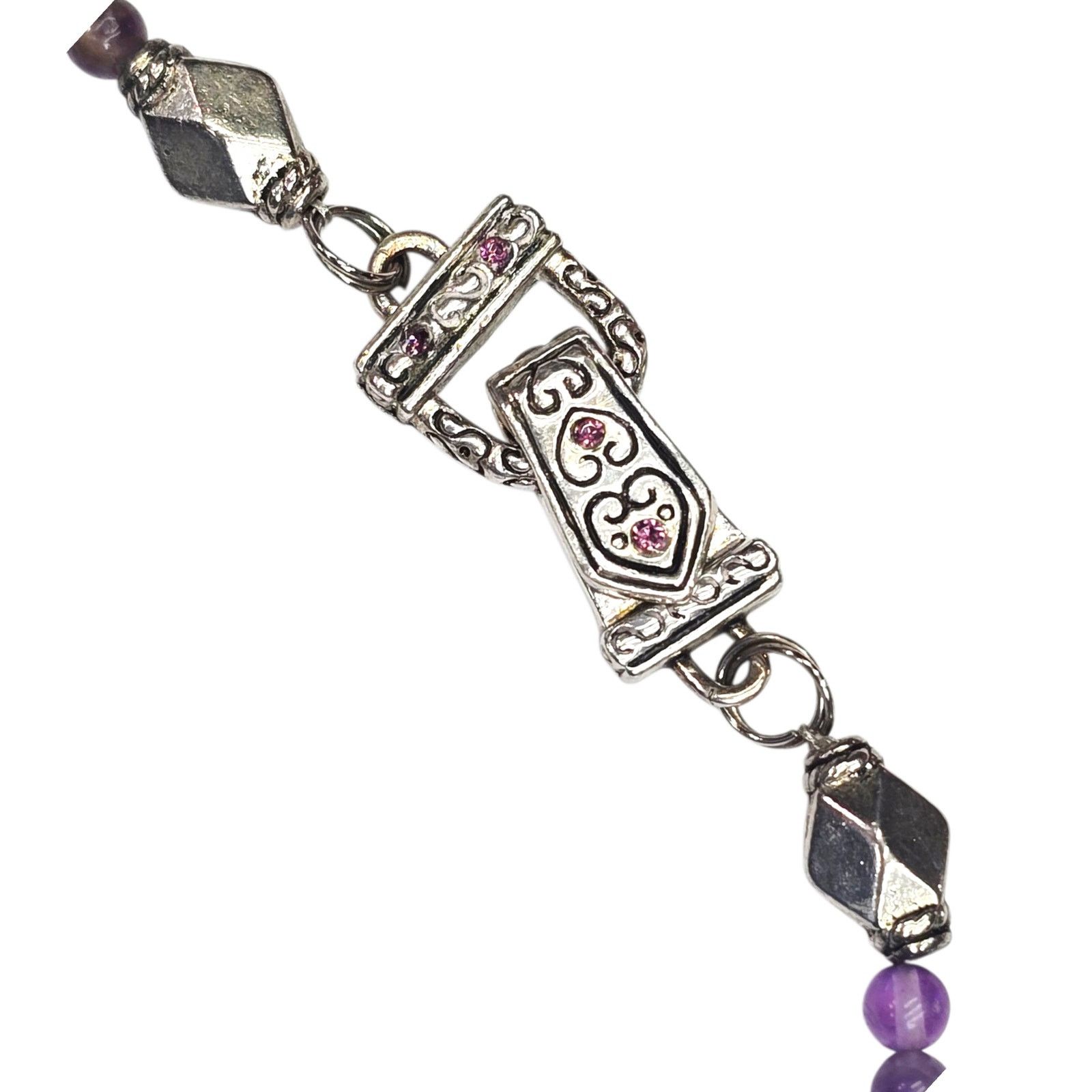 Other Amethyst Beaded Necklace w/ Magnetic Clasp Size ONE SIZE - 3 Thumbnail