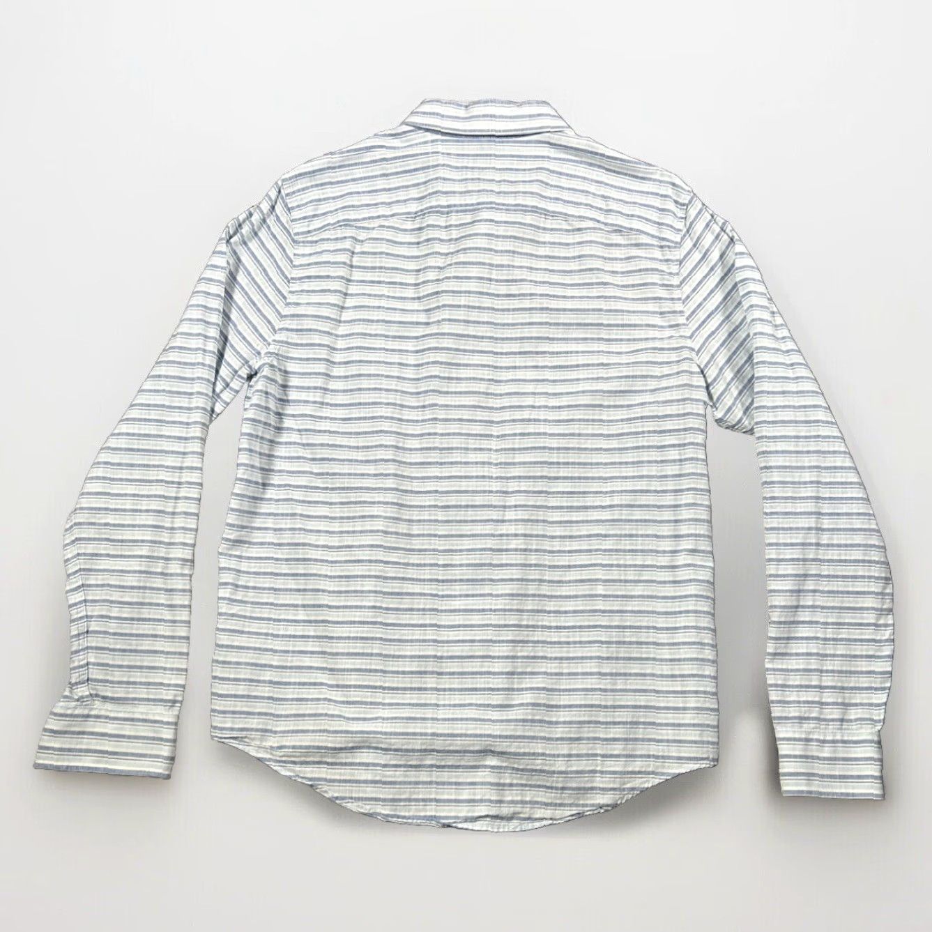 Abercrombie & Fitch Abercrombie & Fitch Shirt Mens Large Button-Down Blue Striped Long Sleeve Size US L / EU 52-54 / 3 - 2 Thumbnail