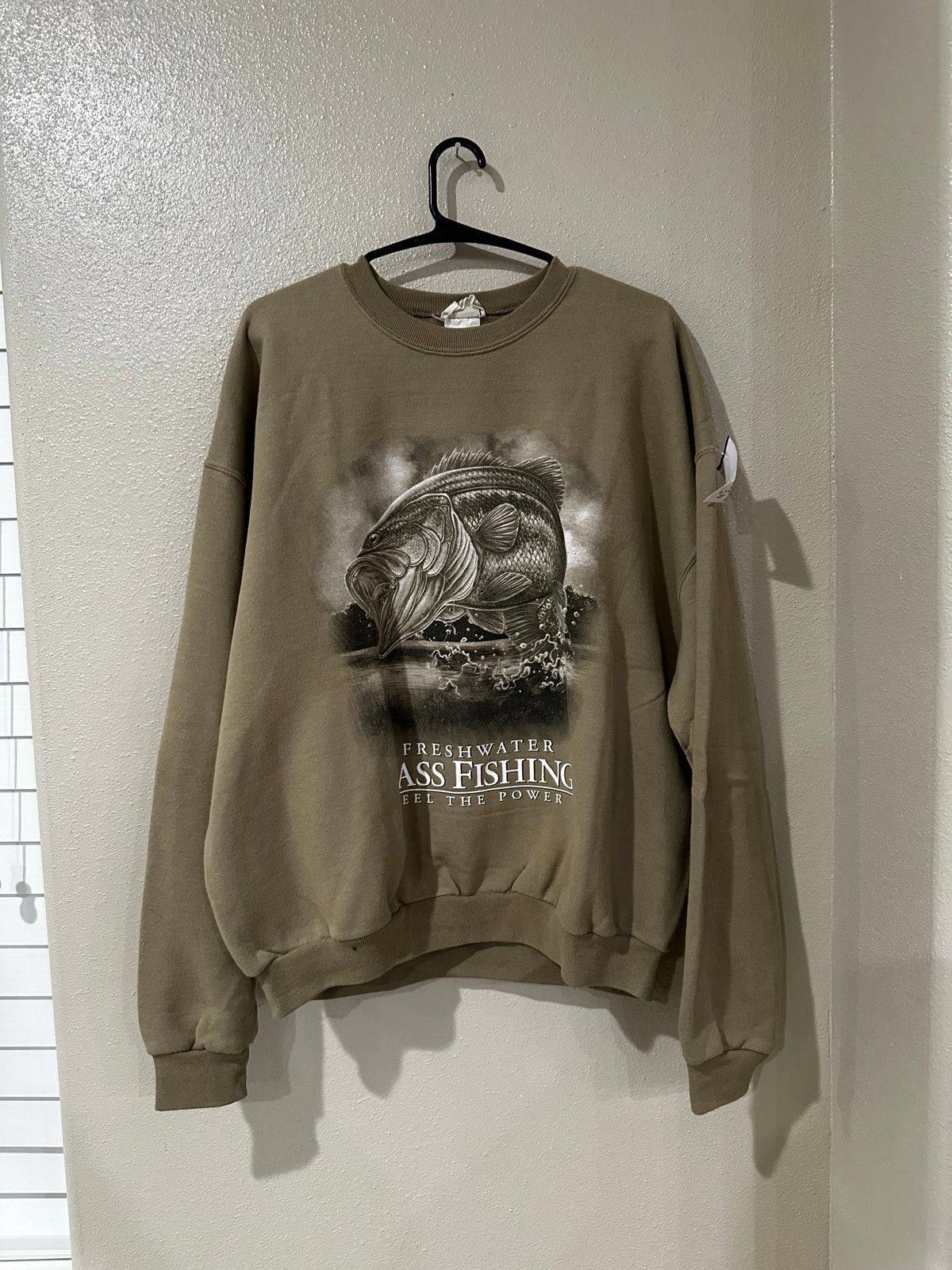 Designer Vintage bass fishing crewneck Size US XL / EU 56 / 4 - 1 Thumbnail