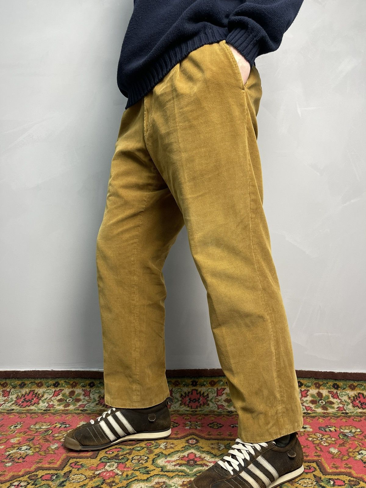 image of Ermenegildo Zegna Corduroy Cashco Pants in Beige, Men's (Size 32)