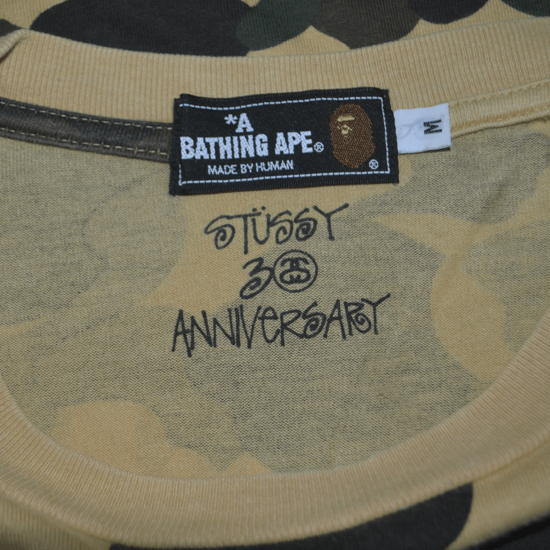 Bape × Stussy A Bathing Ape x Stussy 30th Anniversary T-shirt Size US M / EU 48-50 / 2 - 7 Thumbnail