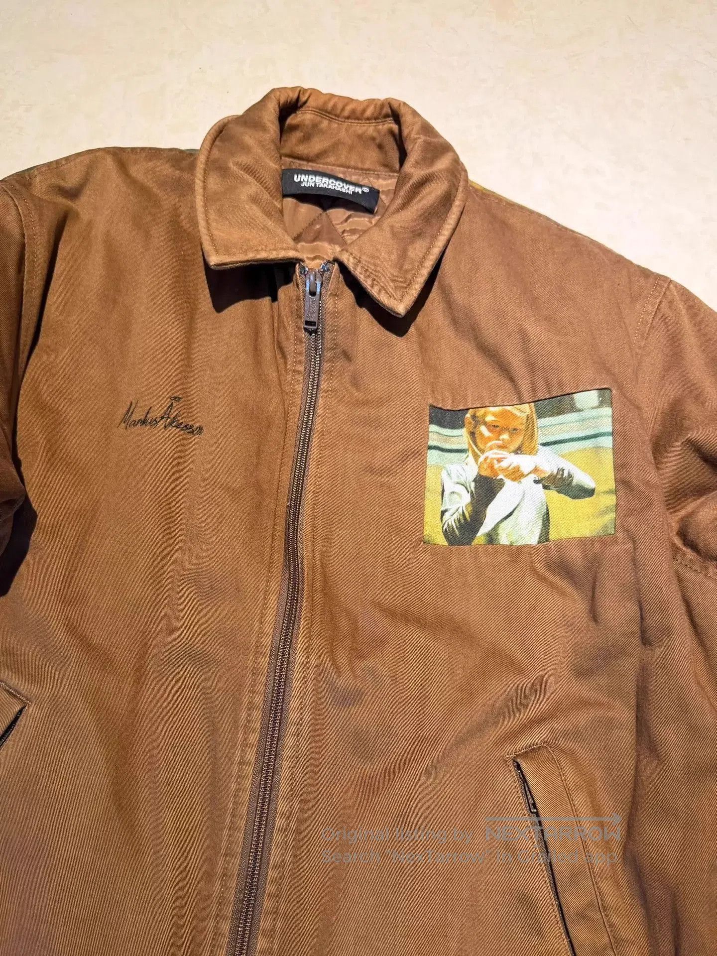 Undercover Brown Printed Light Jacket Size L. Size US L / EU 52-54 / 3 - 3 Thumbnail